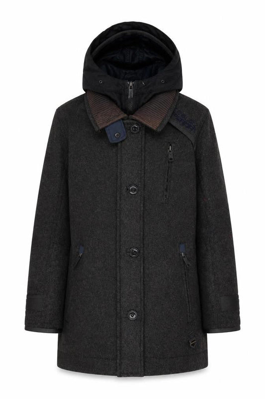 Mens UK Size XS Superdry Grey Overcoat
