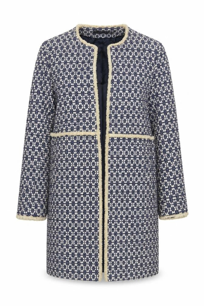 Womens UK Size 12 Zara Blue Overcoat