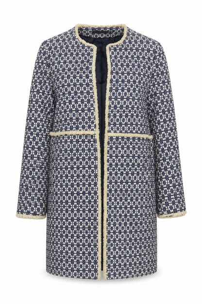 Womens UK Size 12 Zara Blue Overcoat