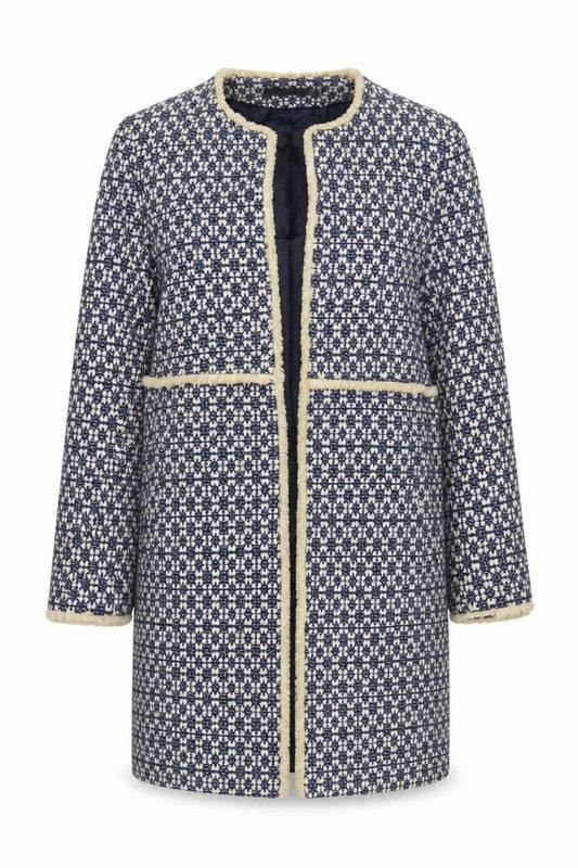 Womens UK Size 12 Zara Blue Overcoat
