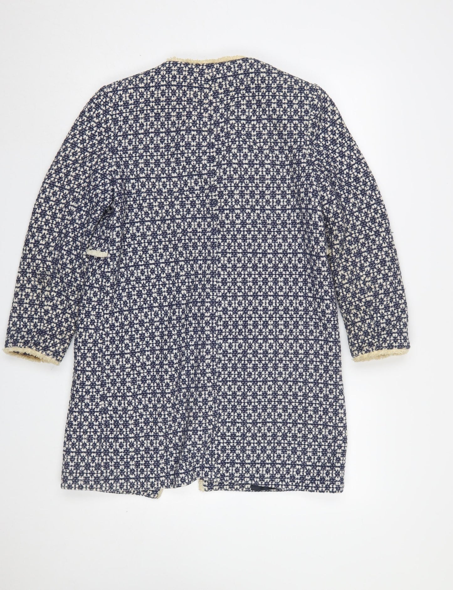 Womens UK Size 12 Zara Blue Overcoat
