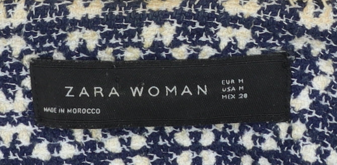 Womens UK Size 12 Zara Blue Overcoat