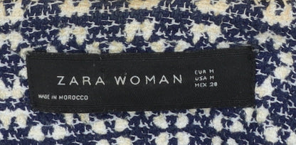 Womens UK Size 12 Zara Blue Overcoat