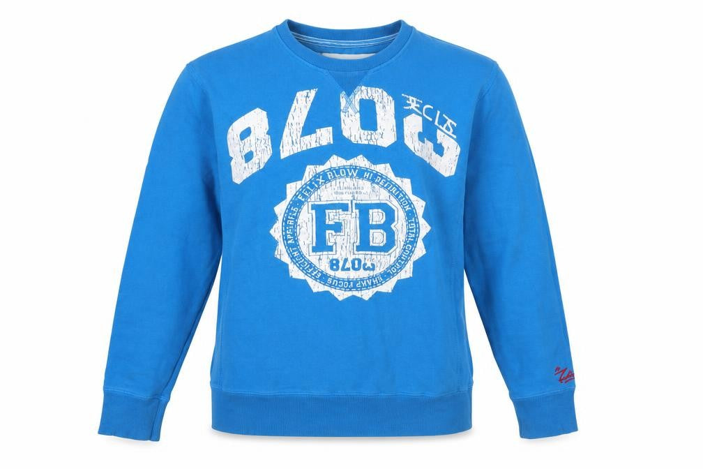 Womens UK Size M Felix Blow Blue Pullover Sweatshirt