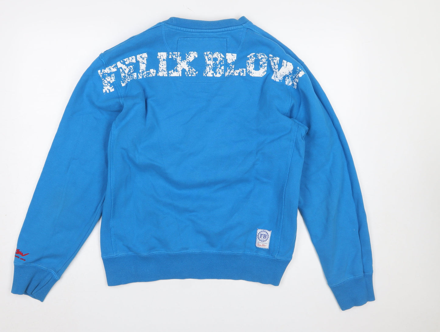 Womens UK Size M Felix Blow Blue Pullover Sweatshirt