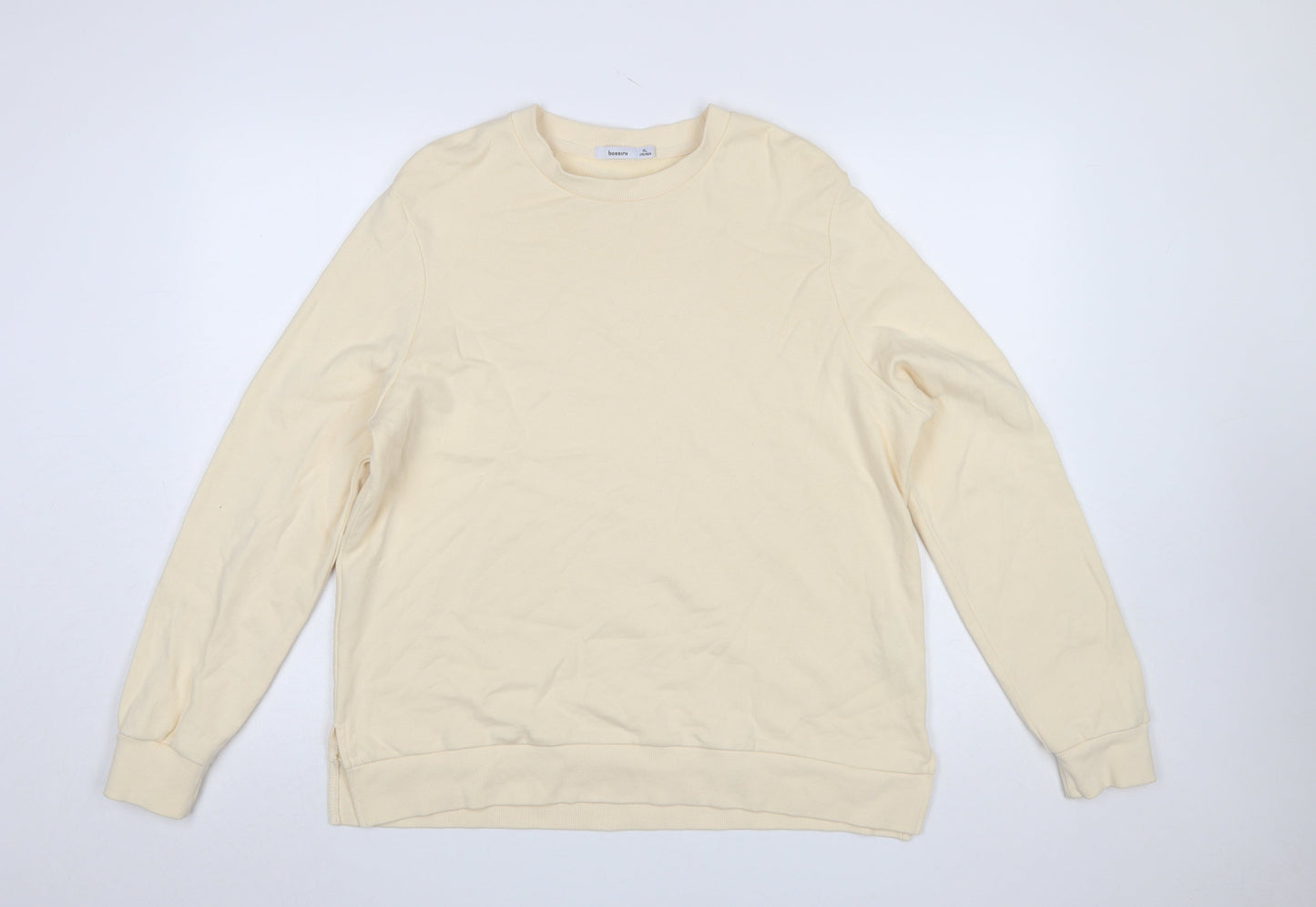 Womens UK Size 16 Bossini Beige Pullover Sweatshirt