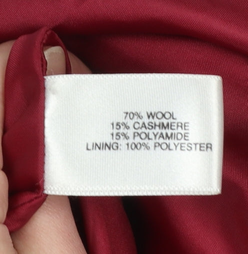 Womens UK Size 16 Country Casuals Red Overcoat