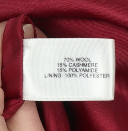 Womens UK Size 16 Country Casuals Red Overcoat
