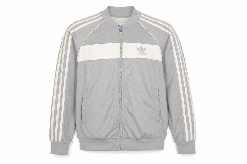 Mens UK Size M adidas Grey Full Zip Sweatshirt