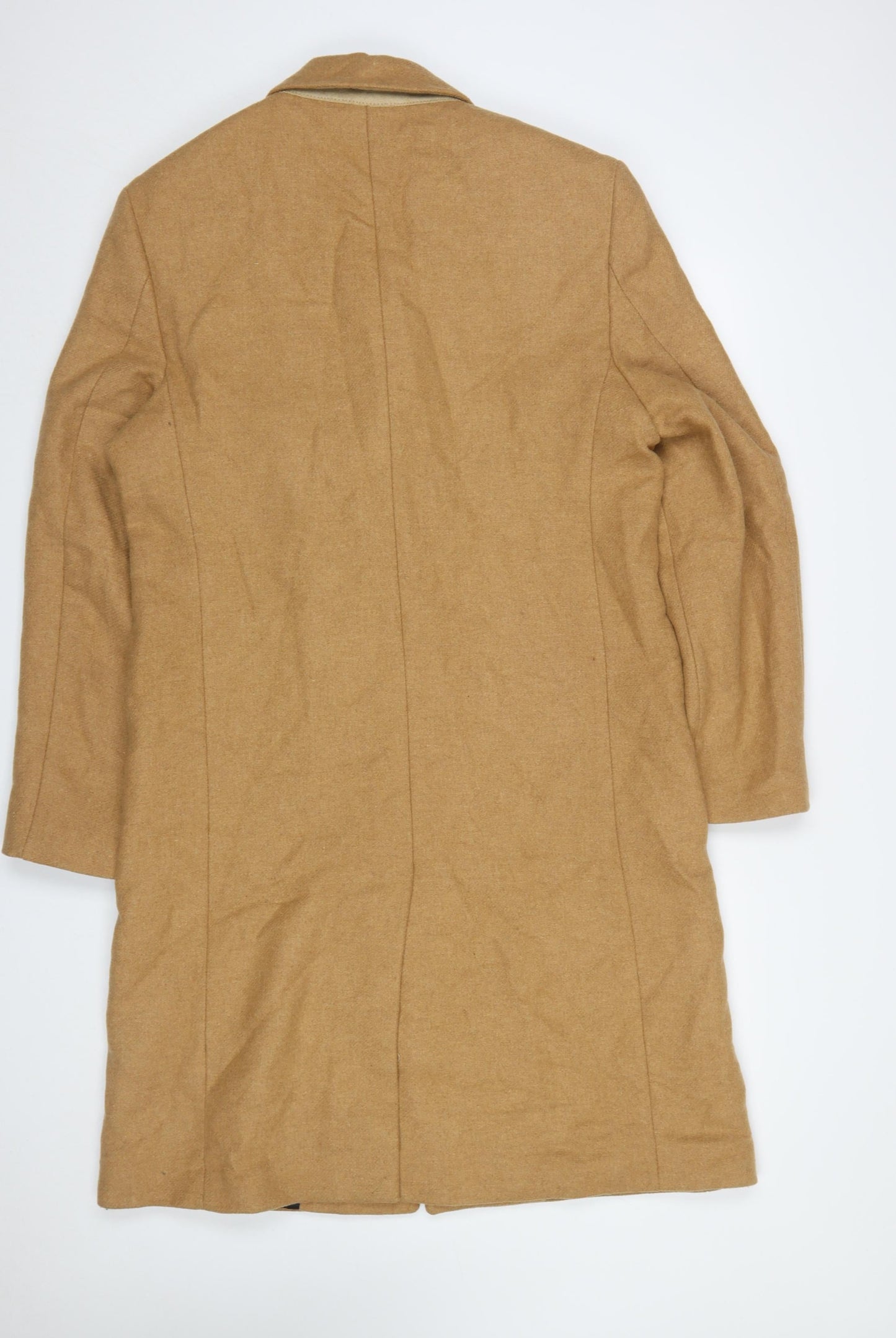 Womens UK Size 12 Zara Beige Overcoat