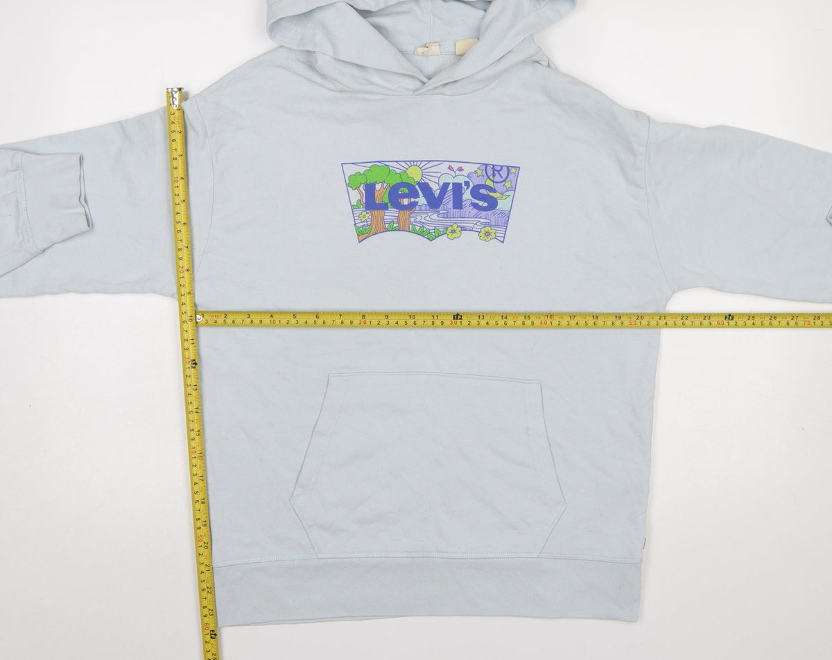 Womens UK Size M Levi's Blue Pullover Hoodie