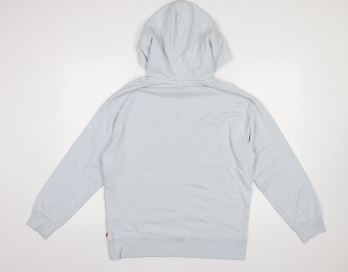 Womens UK Size M Levi's Blue Pullover Hoodie