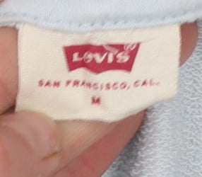 Womens UK Size M Levi's Blue Pullover Hoodie