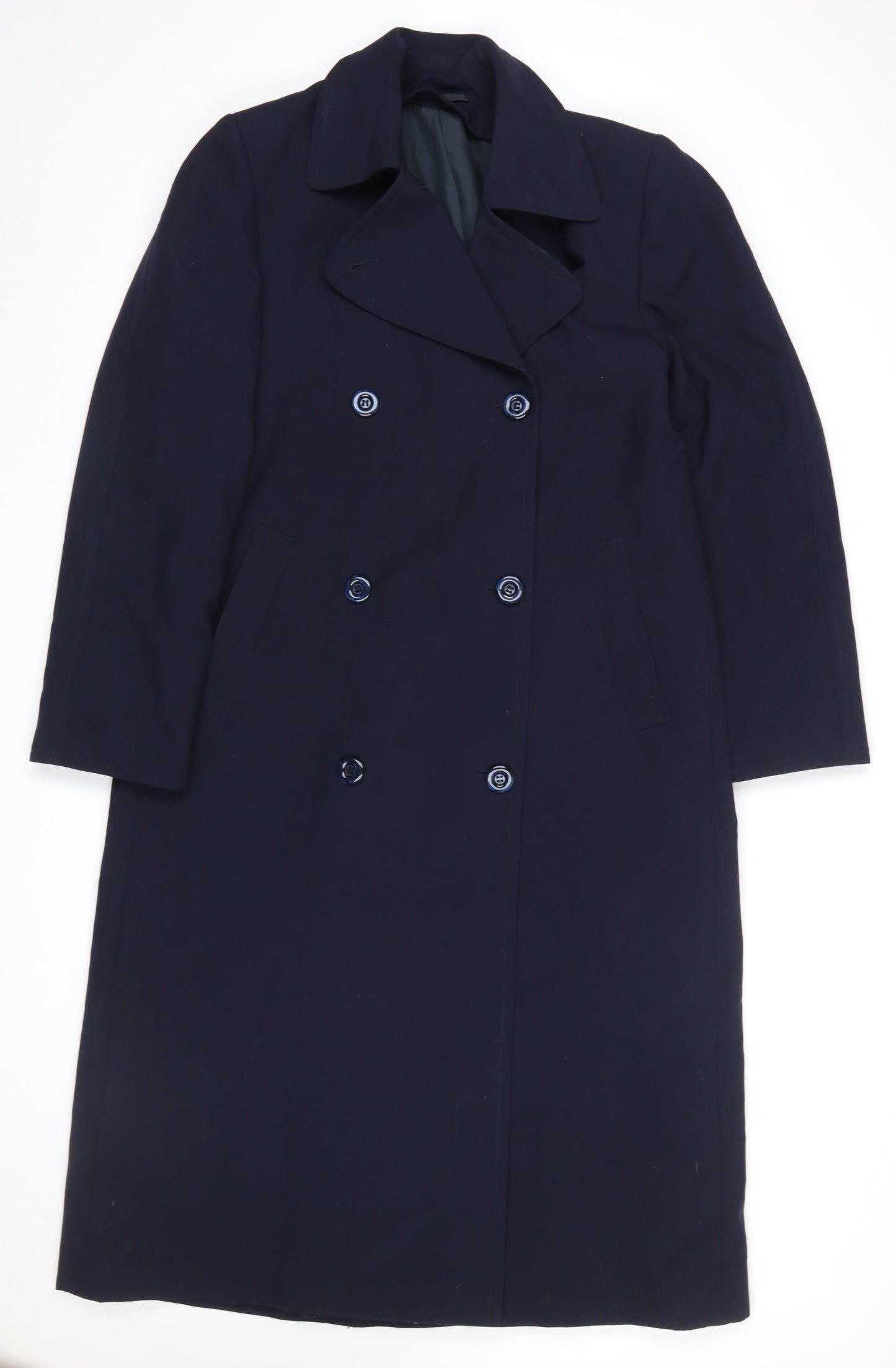 Womens UK Size 12 Wensum Blue Overcoat