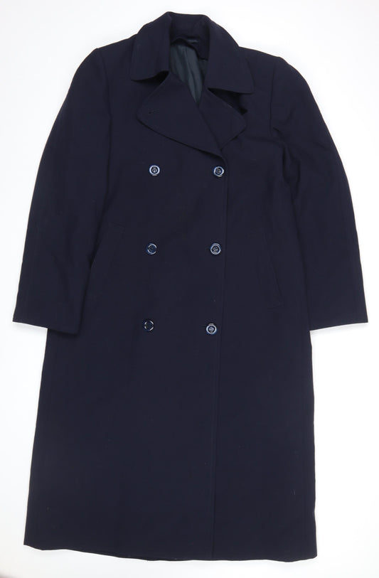Womens UK Size 12 Wensum Blue Overcoat