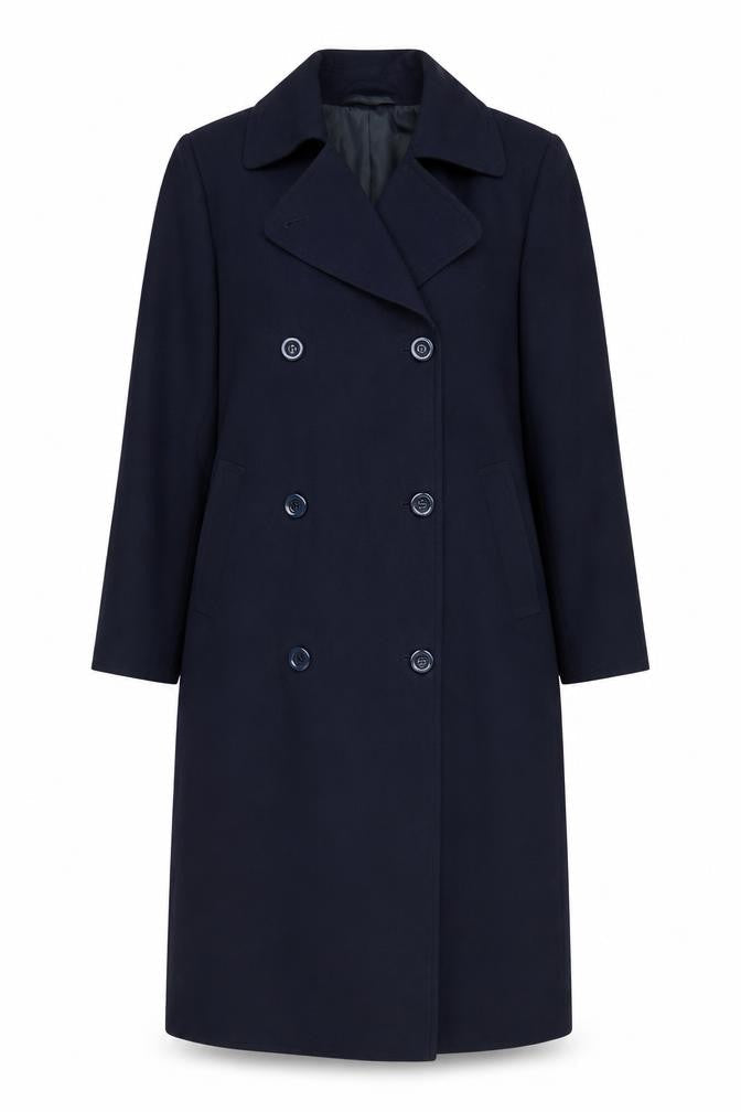 Womens UK Size 12 Wensum Blue Overcoat
