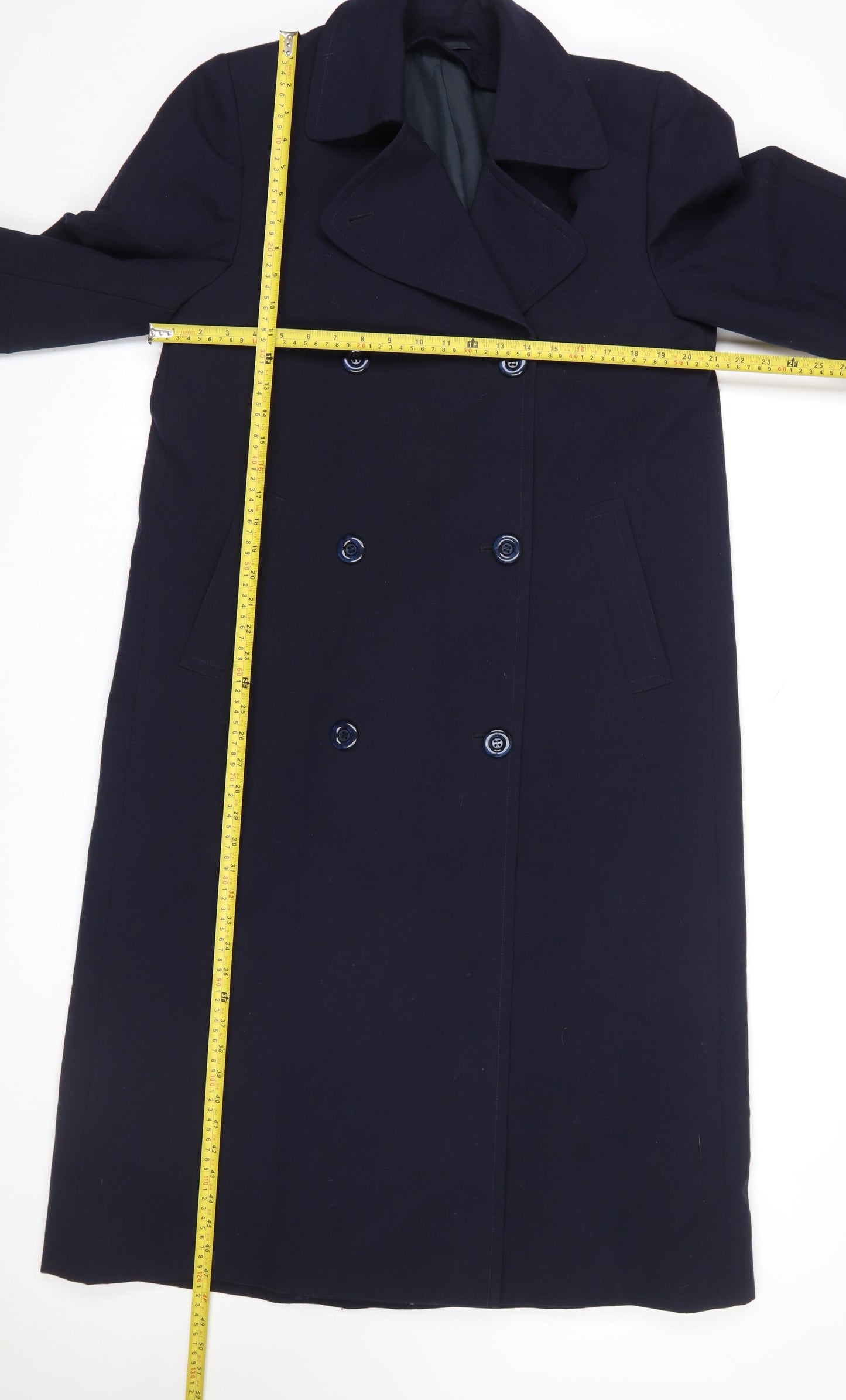 Womens UK Size 12 Wensum Blue Overcoat