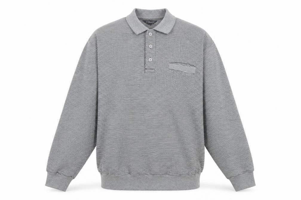 Mens UK Size 2XL J.J. Willis Grey Henley Sweatshirt