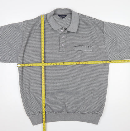 Mens UK Size 2XL J.J. Willis Grey Henley Sweatshirt
