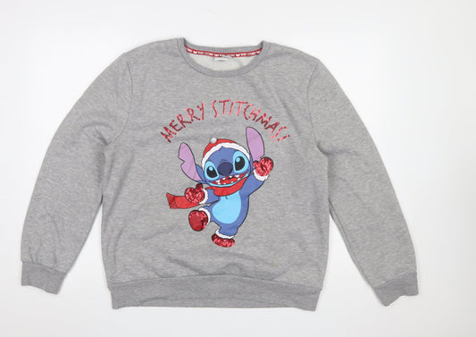 Womens UK Size 12/14 Primark Grey Pullover Sweatshirt
