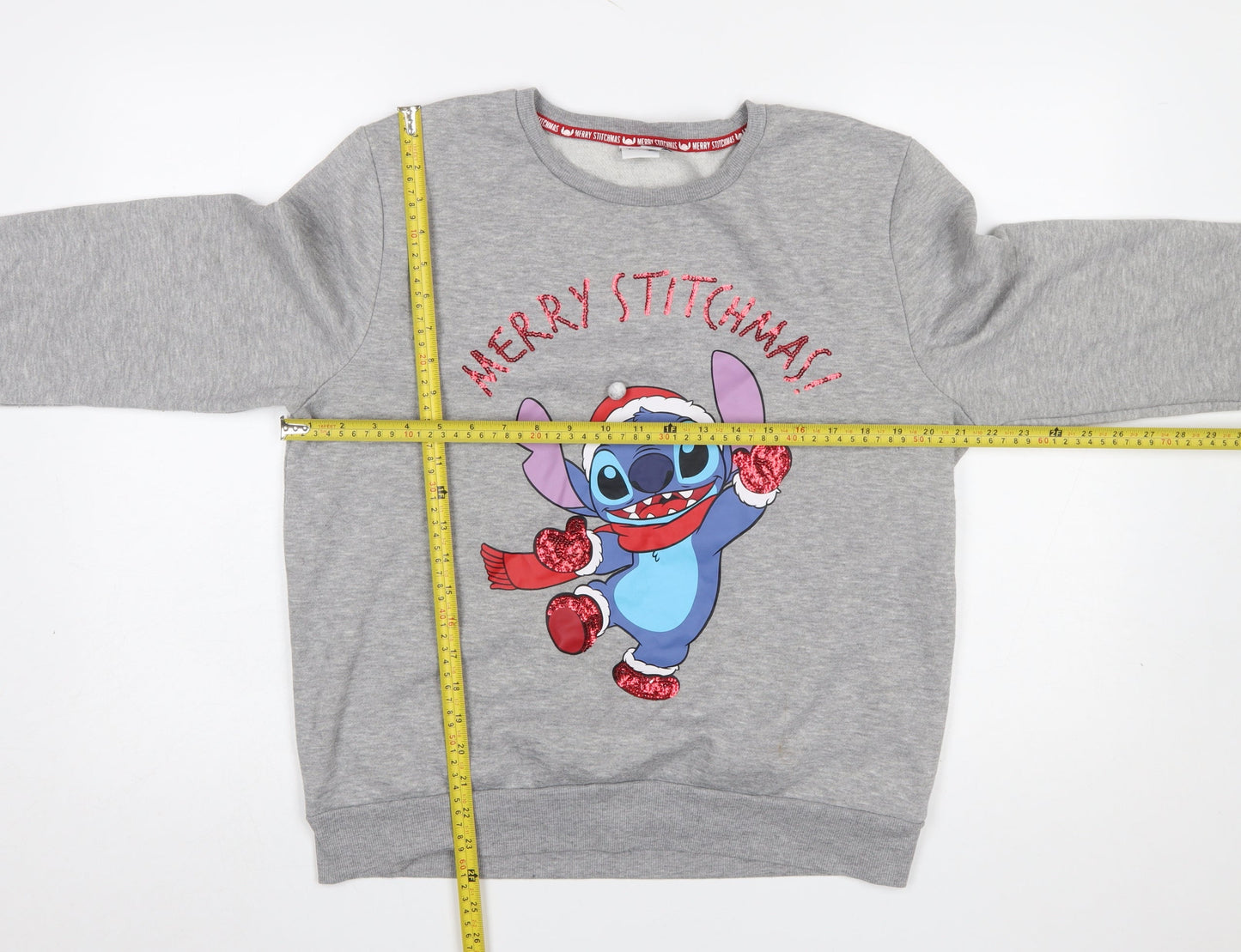 Womens UK Size 12/14 Primark Grey Pullover Sweatshirt