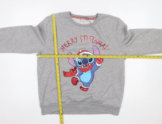 Womens UK Size 12/14 Primark Grey Pullover Sweatshirt