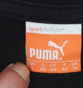 Womens UK Size 14 PUMA Black Pullover Sweatshirt
