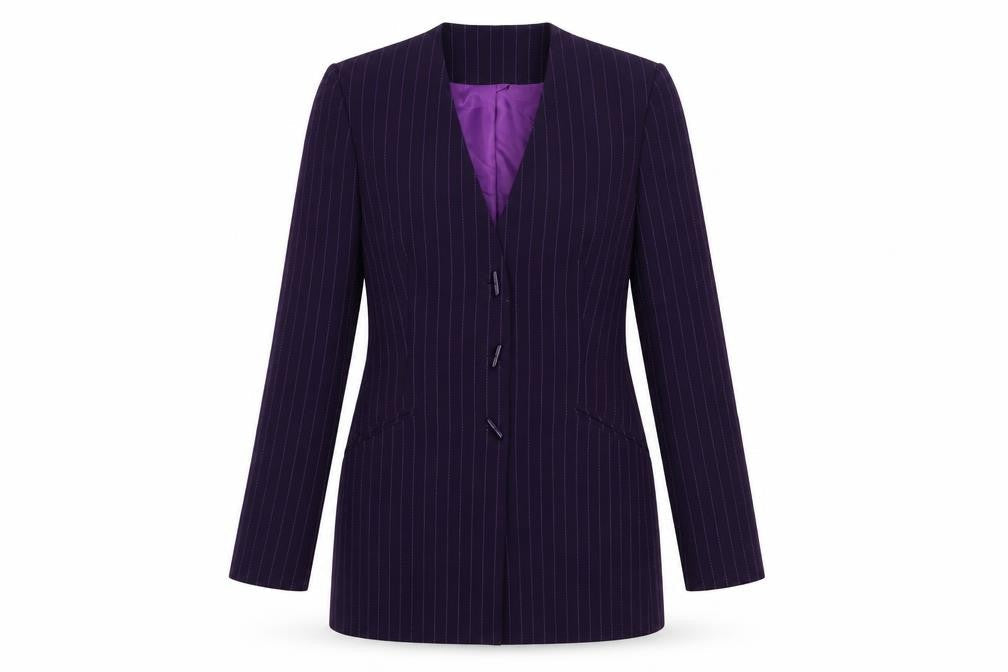 Womens UK Size 10 Jacques Vert Regular Purple Blazer