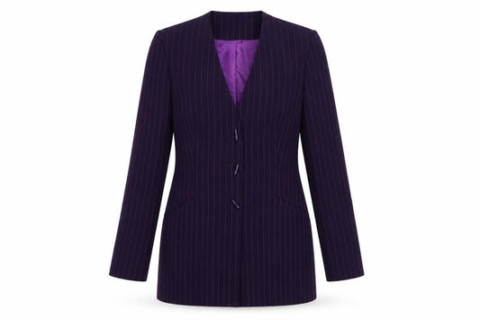 Womens UK Size 10 Jacques Vert Regular Purple Blazer