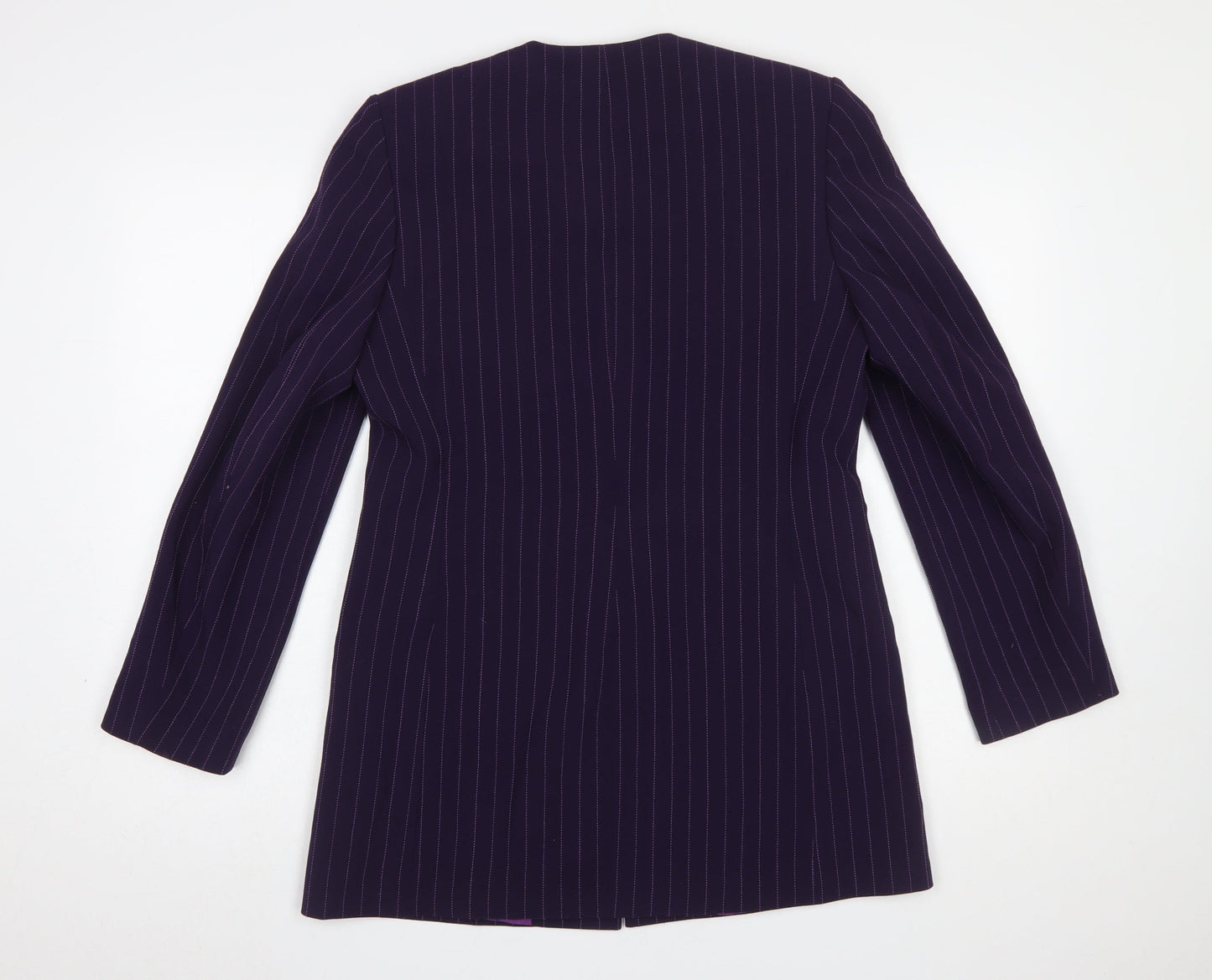 Womens UK Size 10 Jacques Vert Regular Purple Blazer