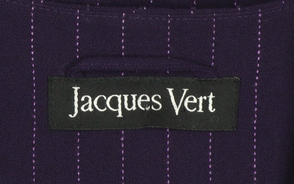 Womens UK Size 10 Jacques Vert Regular Purple Blazer