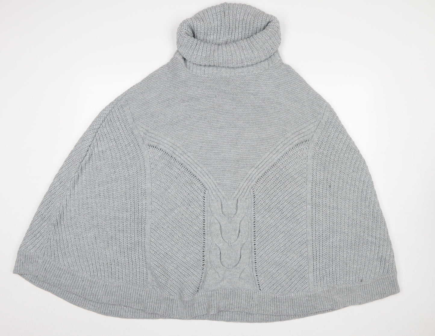 Womens UK Size L NEXT Grey Cape Jumper