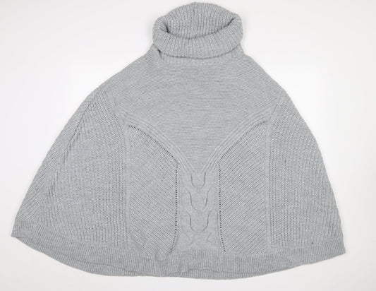 Womens UK Size L NEXT Grey Cape Jumper