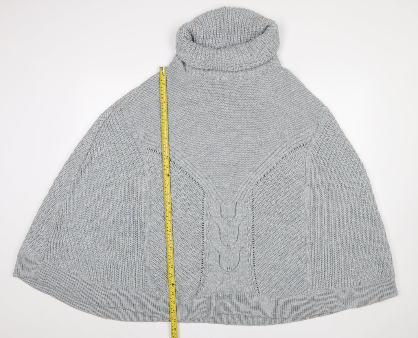 Womens UK Size L NEXT Grey Cape Jumper