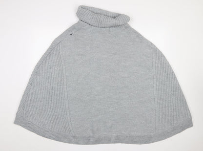 Womens UK Size L NEXT Grey Cape Jumper