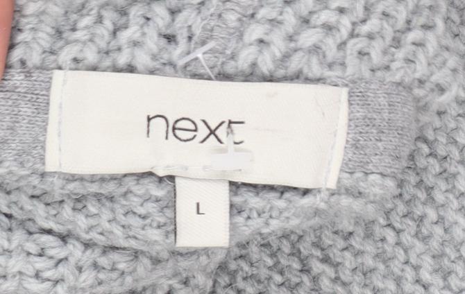 Womens UK Size L NEXT Grey Cape Jumper