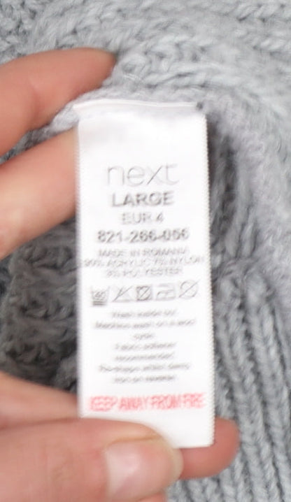 Womens UK Size L NEXT Grey Cape Jumper