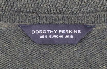 Womens UK Size 12 Dorothy Perkins Green Pullover Jumper