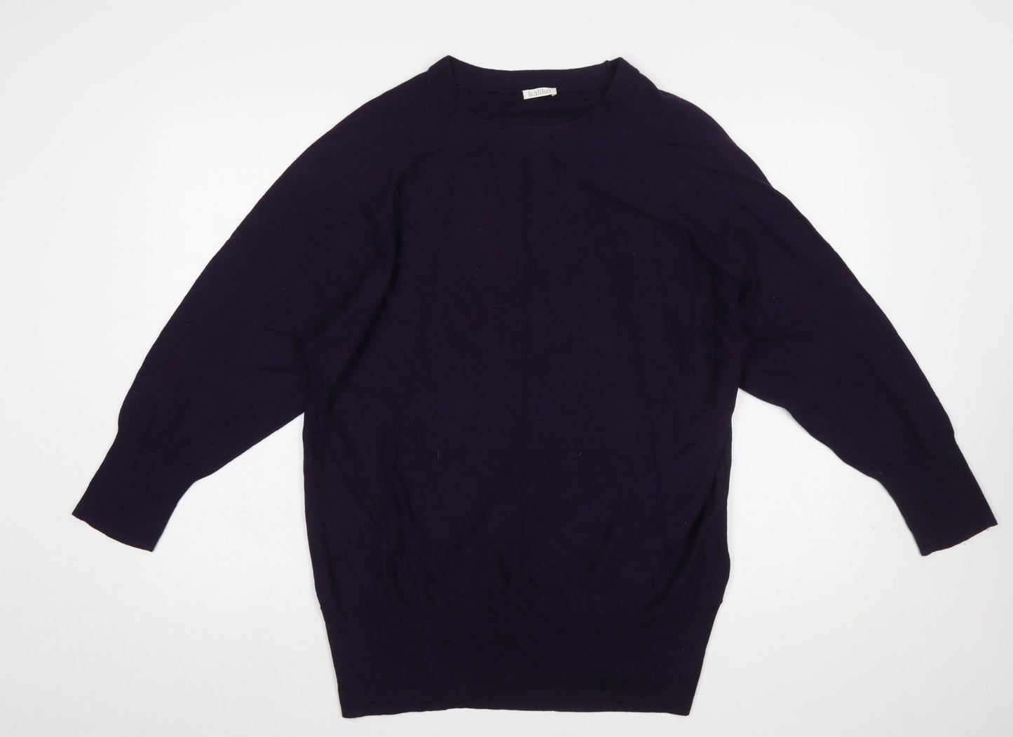 Womens UK Size L Kaliko Purple Pullover Jumper
