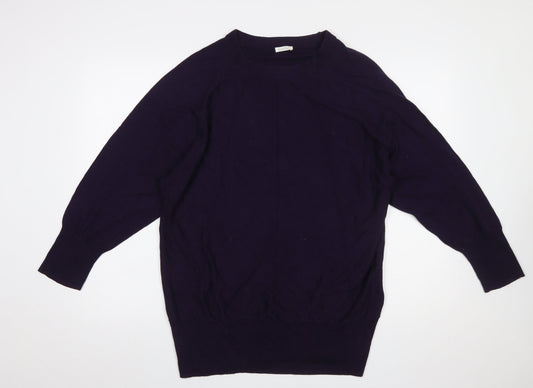 Womens UK Size L Kaliko Purple Pullover Jumper