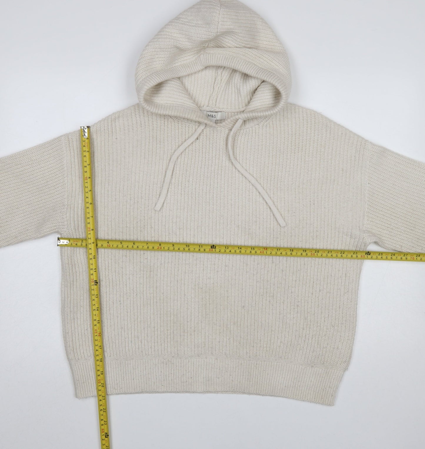Womens UK Size M Marks and Spencer Ivory Pullover Jumper