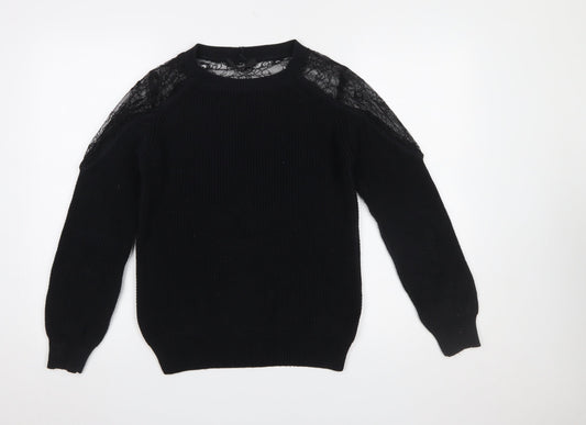 Womens UK Size 10 NEXT Black Pullover Jumper