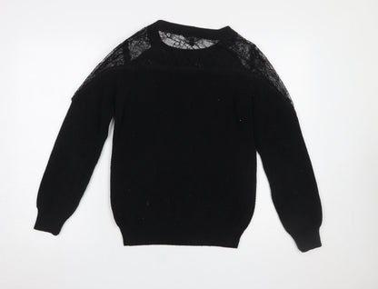 Womens UK Size 10 NEXT Black Pullover Jumper