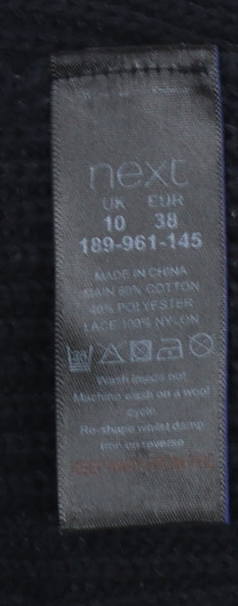 Womens UK Size 10 NEXT Black Pullover Jumper