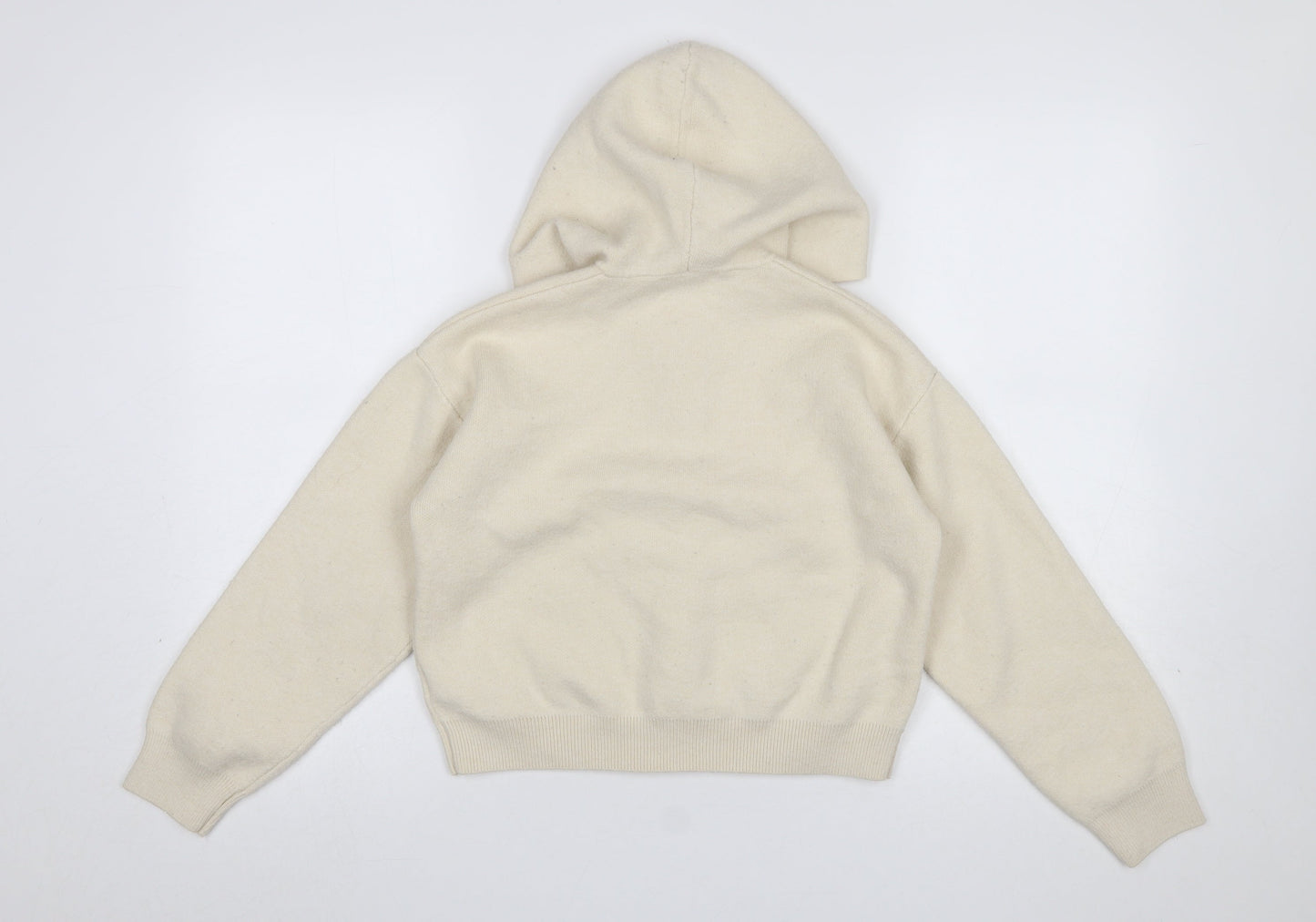 Girls UK Size 13-14 Years Zara Beige Full Zip Jumper
