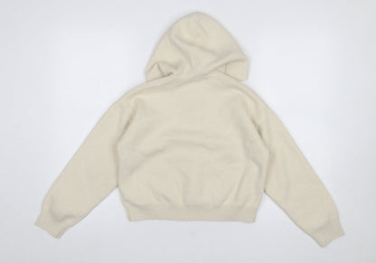 Girls UK Size 13-14 Years Zara Beige Full Zip Jumper