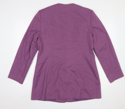 Womens UK Size 16 Jacques Vert Regular Purple Blazer