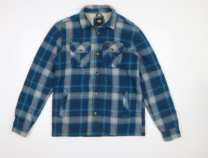 Mens UK Size S Animal Blue Basic Jacket