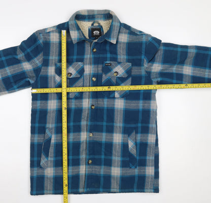 Mens UK Size S Animal Blue Basic Jacket