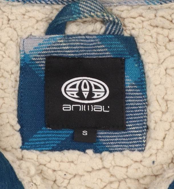 Mens UK Size S Animal Blue Basic Jacket